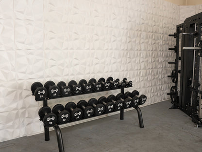 Pro Urethane Dumbbells - High Tensile Strength Knurled Dumbbell Sets - Weight Lifting