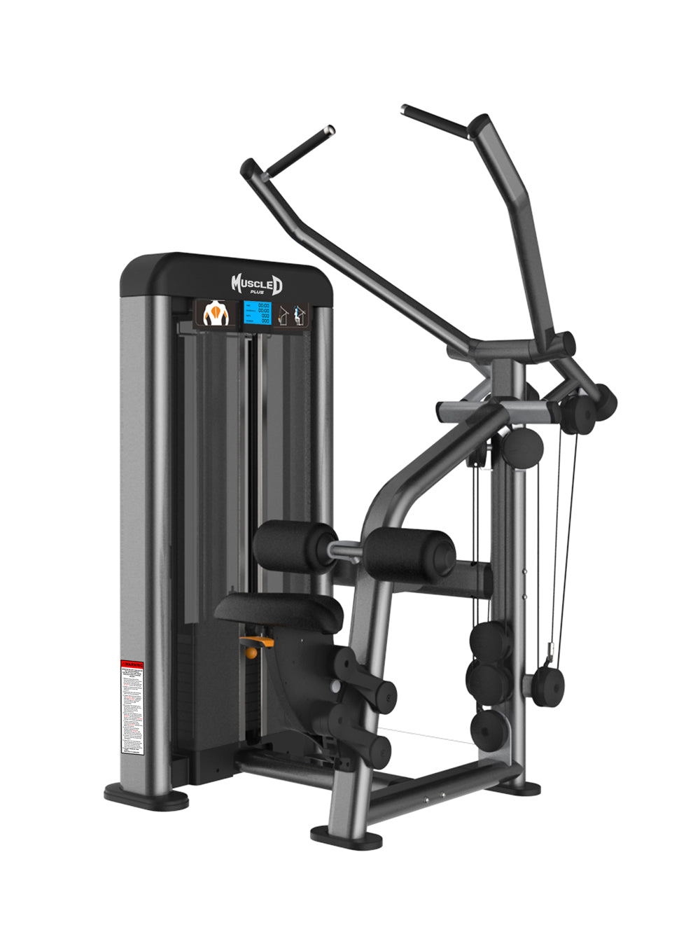 Elite Plus Lat Pulldown - Commercial Adjustable Seated Pin Selectorized Lat Pulldown Back Workout