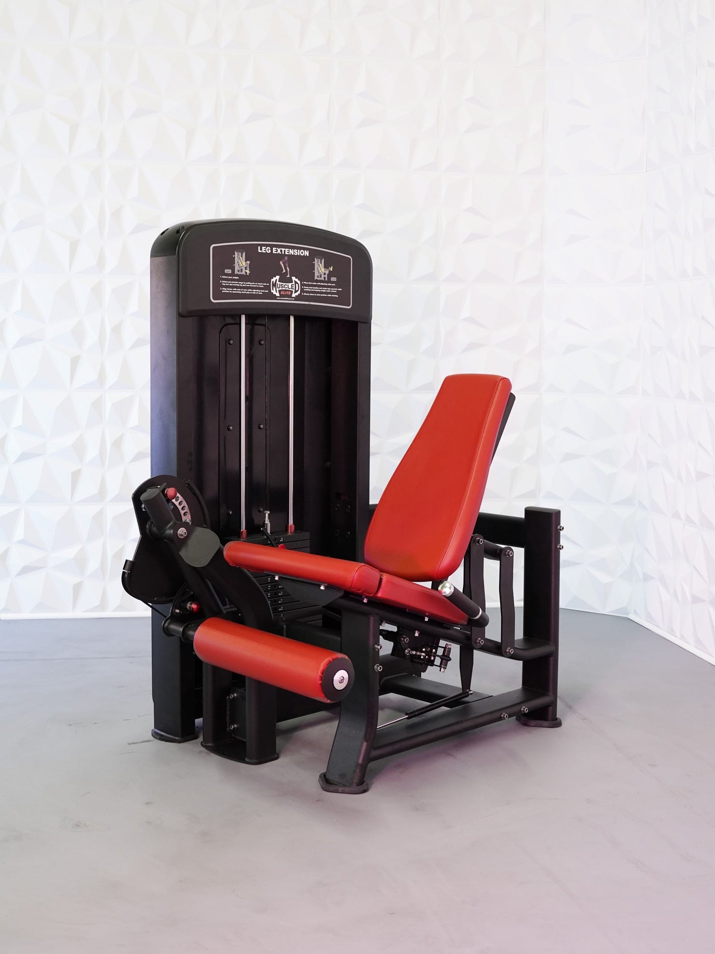 Elite Selectorized Leg Extension - Commercial Adjustable Seated Pin Selectorized Leg Extension Quad Workout