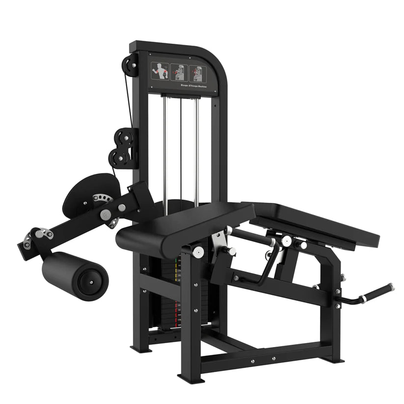 Excel Leg Extension/Prone Leg Curl Combo - Selectorized Leg Machine - Quick Seat Adjustment