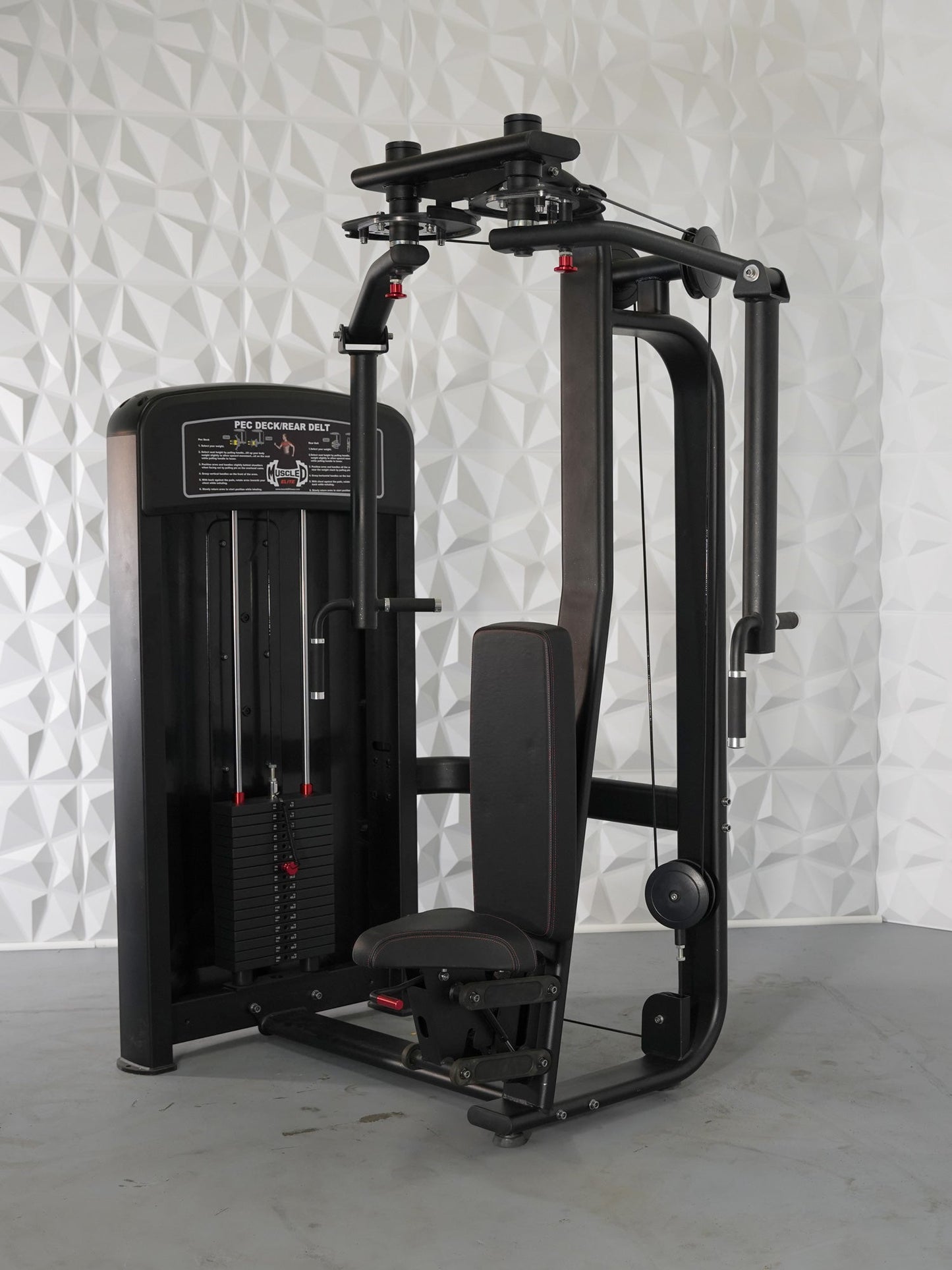 Elite Selectorized Pec Deck/Rear Delt - Commercial Adjustable Seated Pin Selectorized Pec Fly Rear Delt Workout