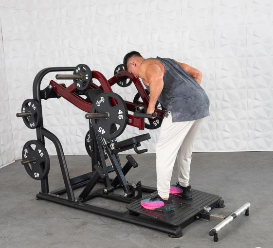 Chest-supported dynamic row in New York gym