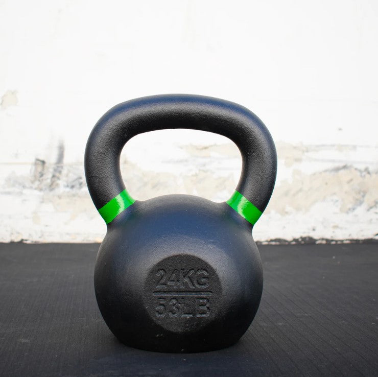 Cast Iron Kettlebells - Quality Handle Design - Heavy Duty Coating