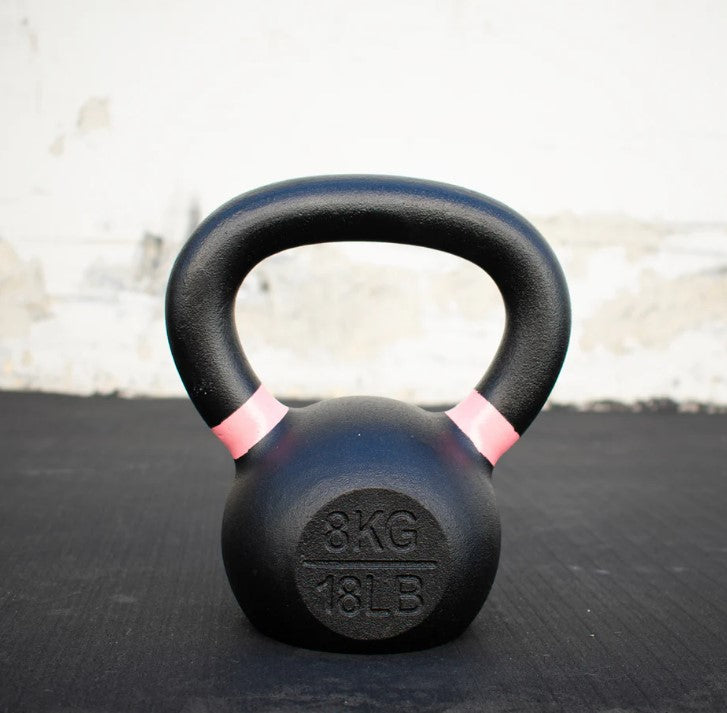 Cast Iron Kettlebells - Quality Handle Design - Heavy Duty Coating