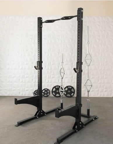 TGrip Commercial Squat Stand - 3x3 Steel - Functional Multi-Grip Pull-Up - Bar & Plate Storage - J-Hooks