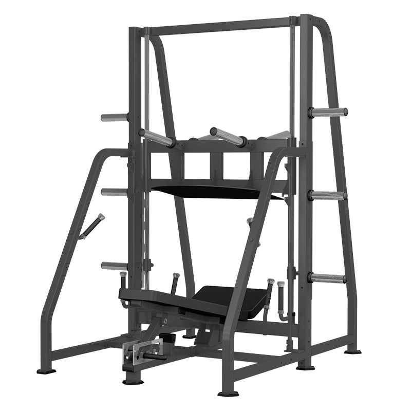 Excel Vertical Leg Press - Plate Load - Adjustabe Back Pad - Weight Storage Pegs - Safety Stops