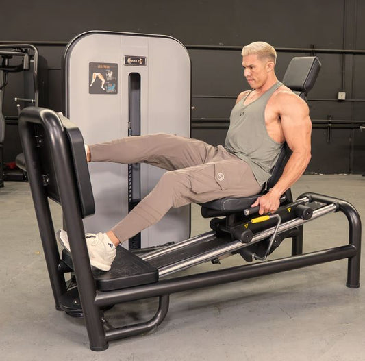 Selectorized Leg Press | 240lb Stack | Lever-assisted seat